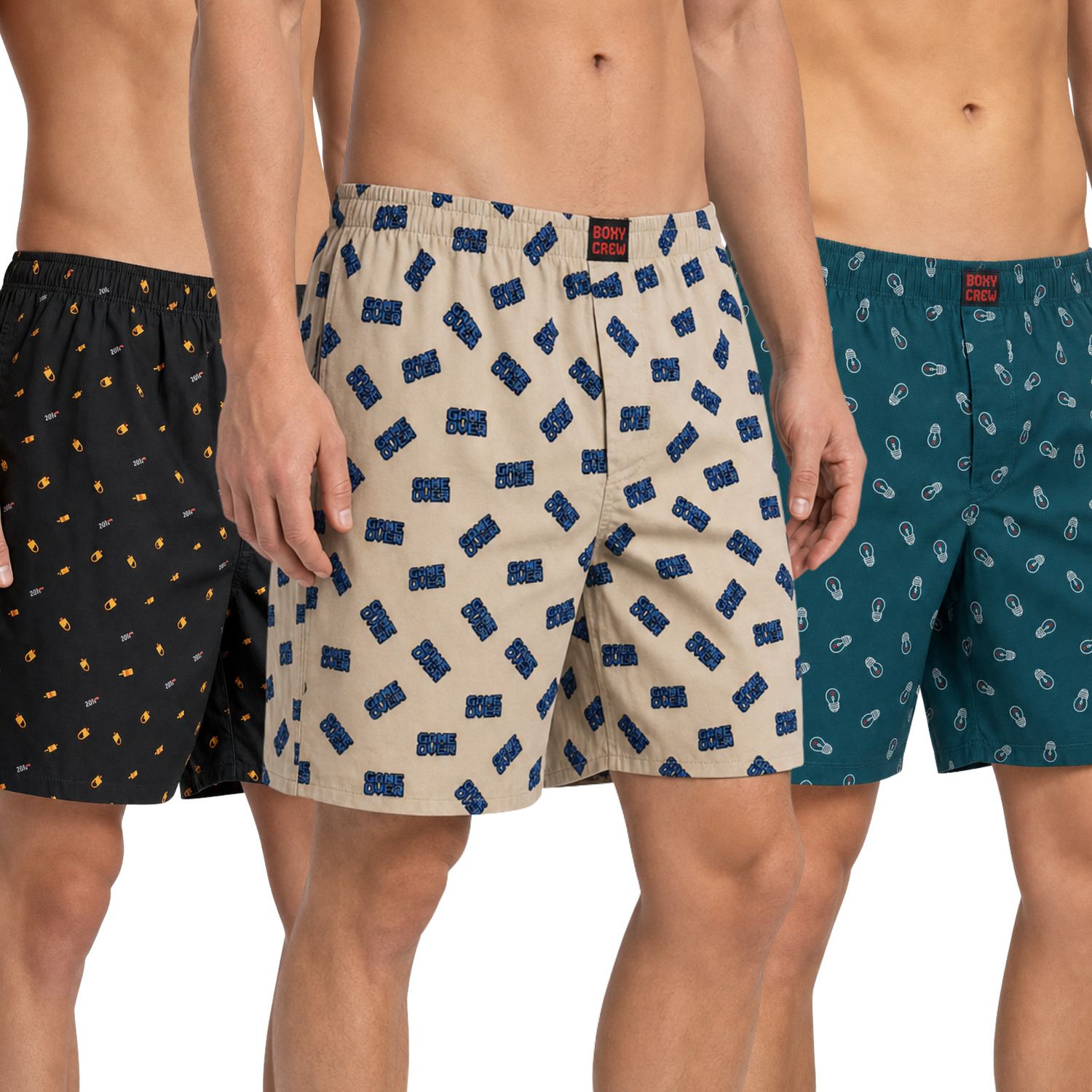 boxy crew Pack of 3 Printed Men Boxer-picture-16