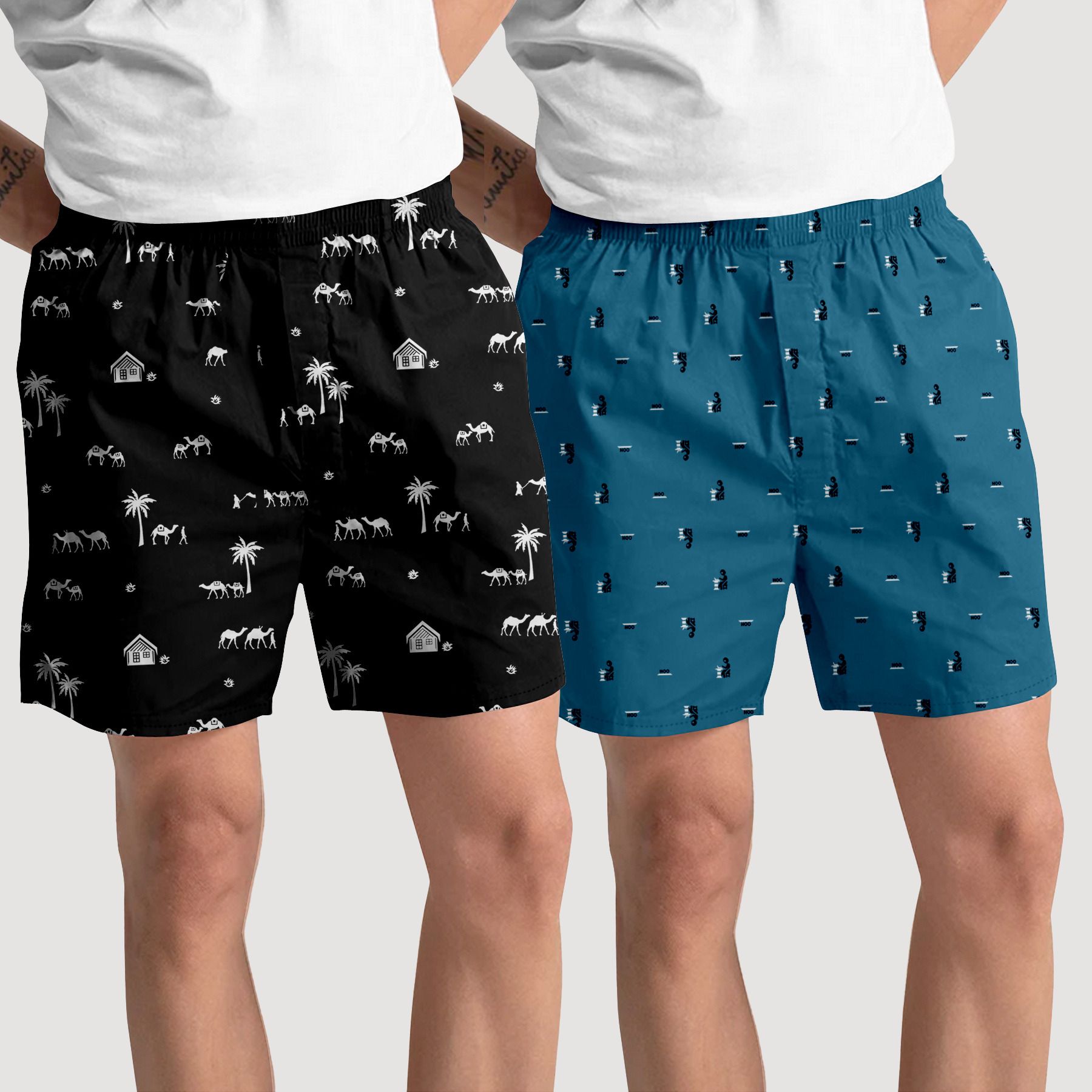 Pack of 2 Printed Women Boxer