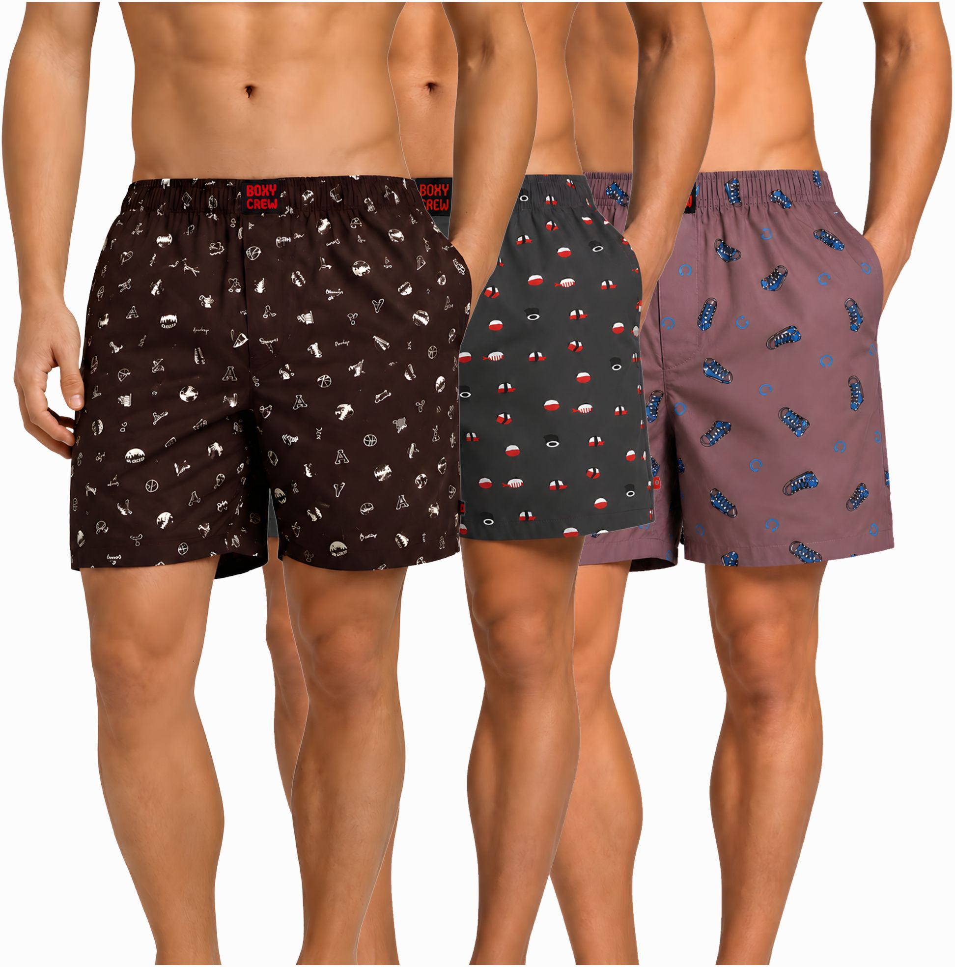 boxy crew Pack of 3 Printed Men Boxer-picture-12
