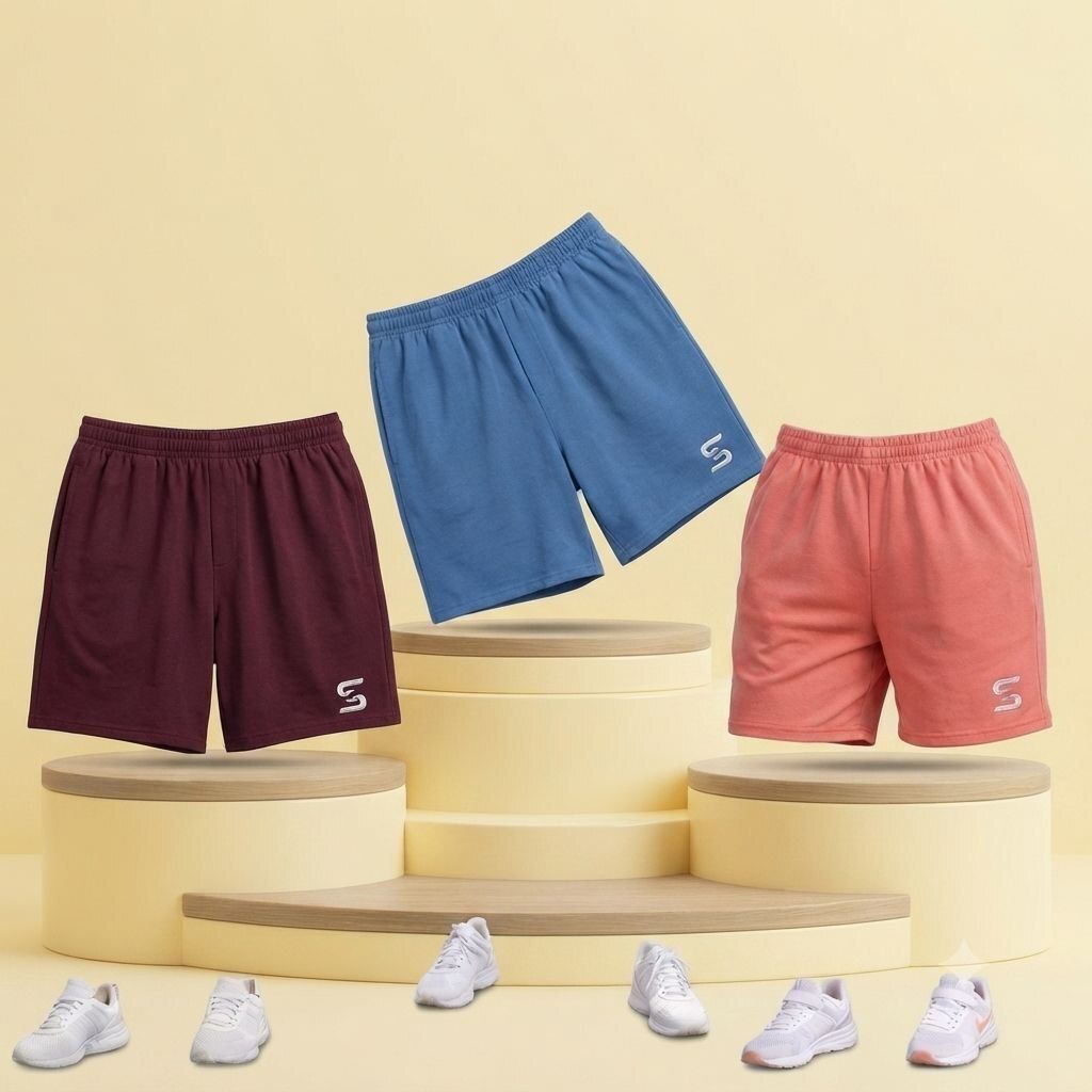 venscab Pack of 3 Solid Women Boxer-picture-12