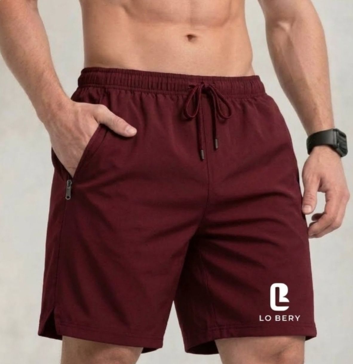 lo bery Solid Men Maroon Running Shorts, Sports Shorts, Cycling Shorts, Gym Shorts, Regular Shorts, Boxer Shorts-picture-46