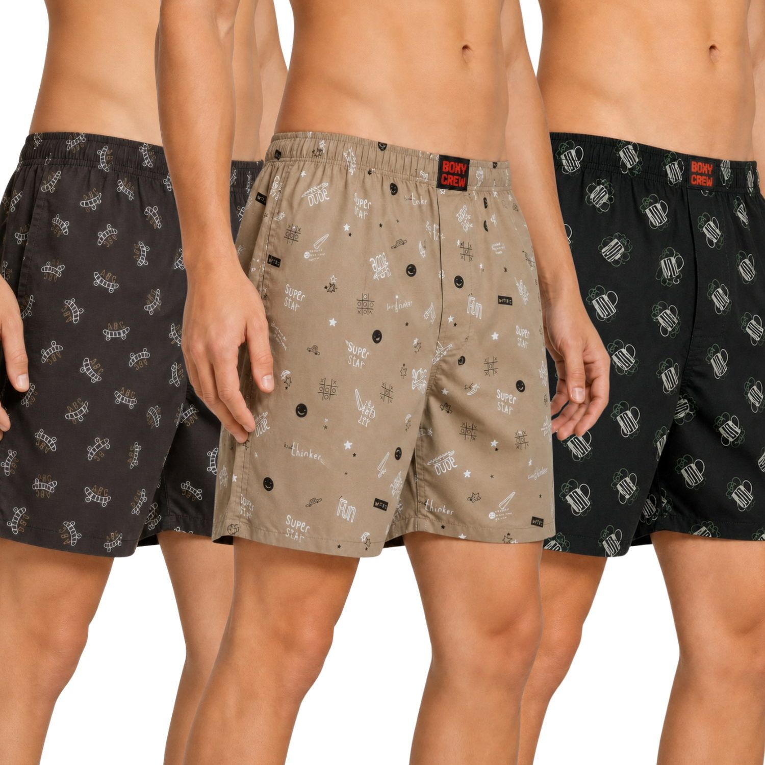 boxy crew Pack of 3 Printed Men Boxer-picture-35