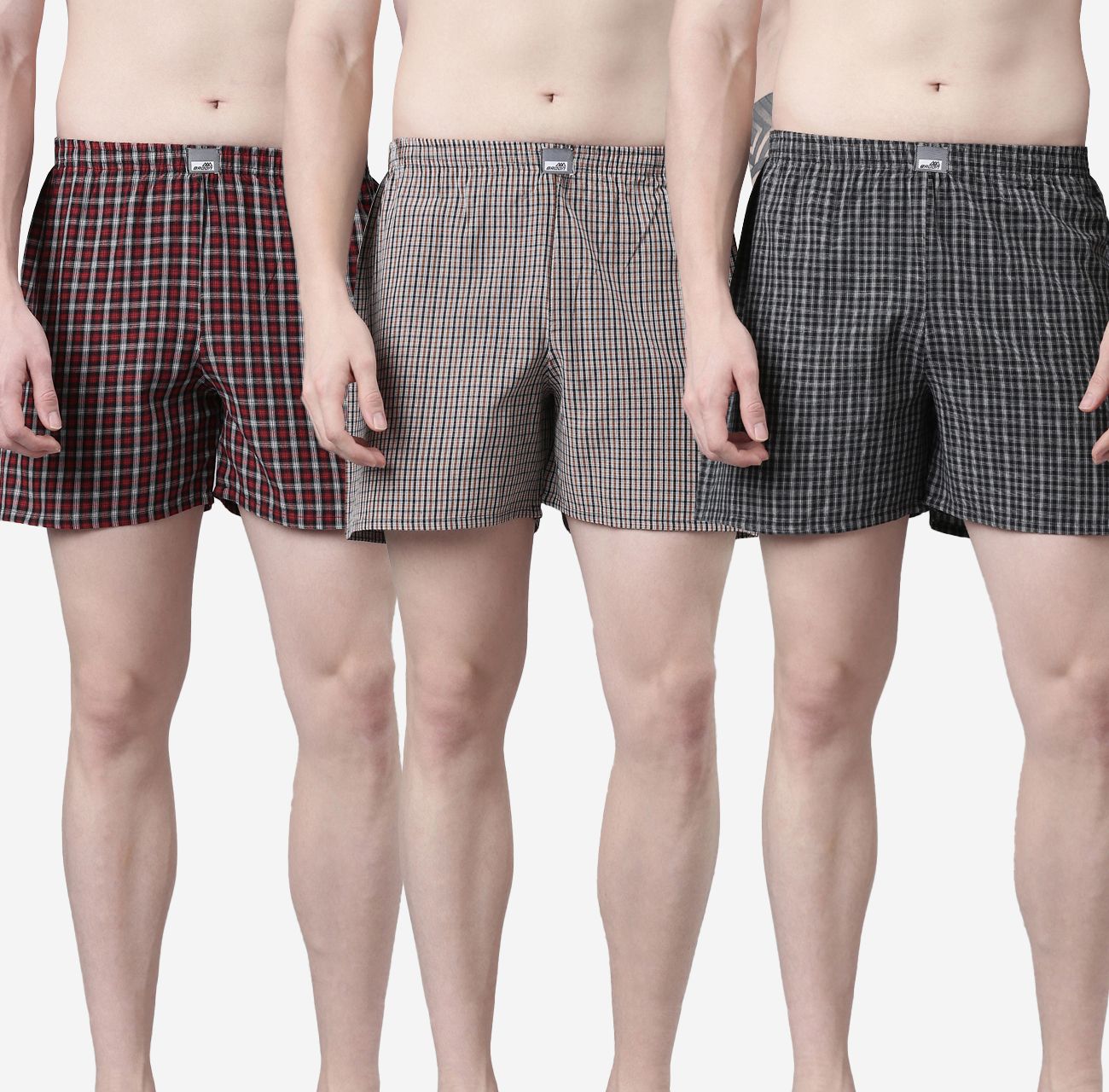 broon Pack of 3 Assorted Checkered Men Boxer-picture-12