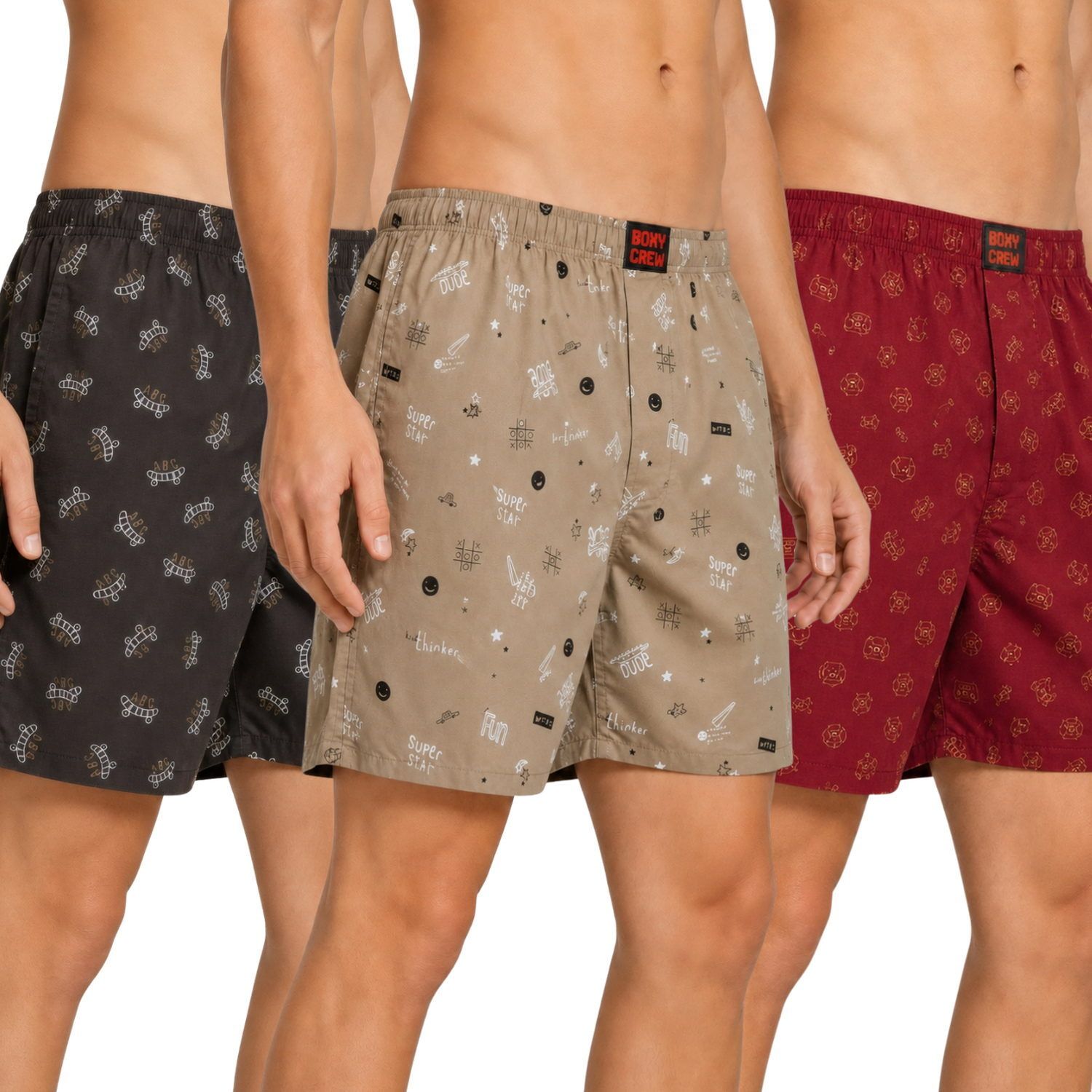 boxy crew Pack of 3 Printed Men Boxer-picture-44