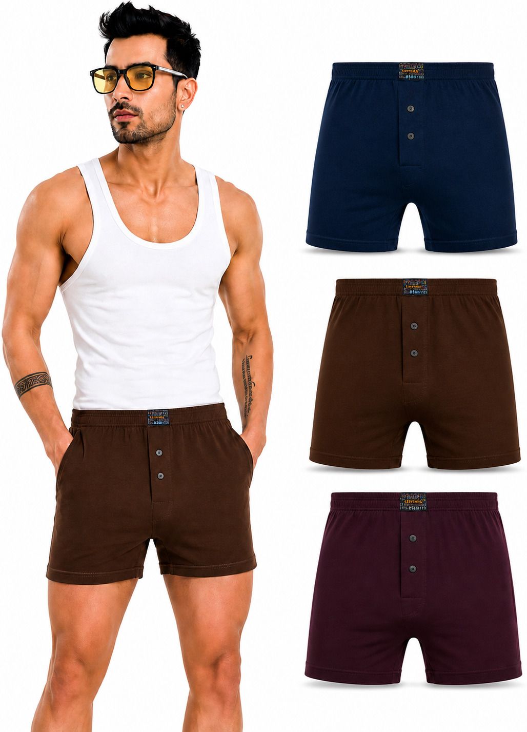 essa Pack of 3 Solid Men Boxer-picture-17