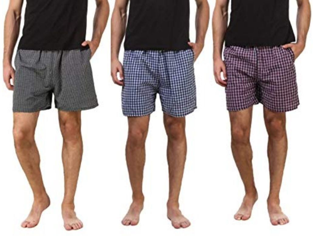 divasha ent trend Pack of 2 Checkered Men Boxer-picture-15