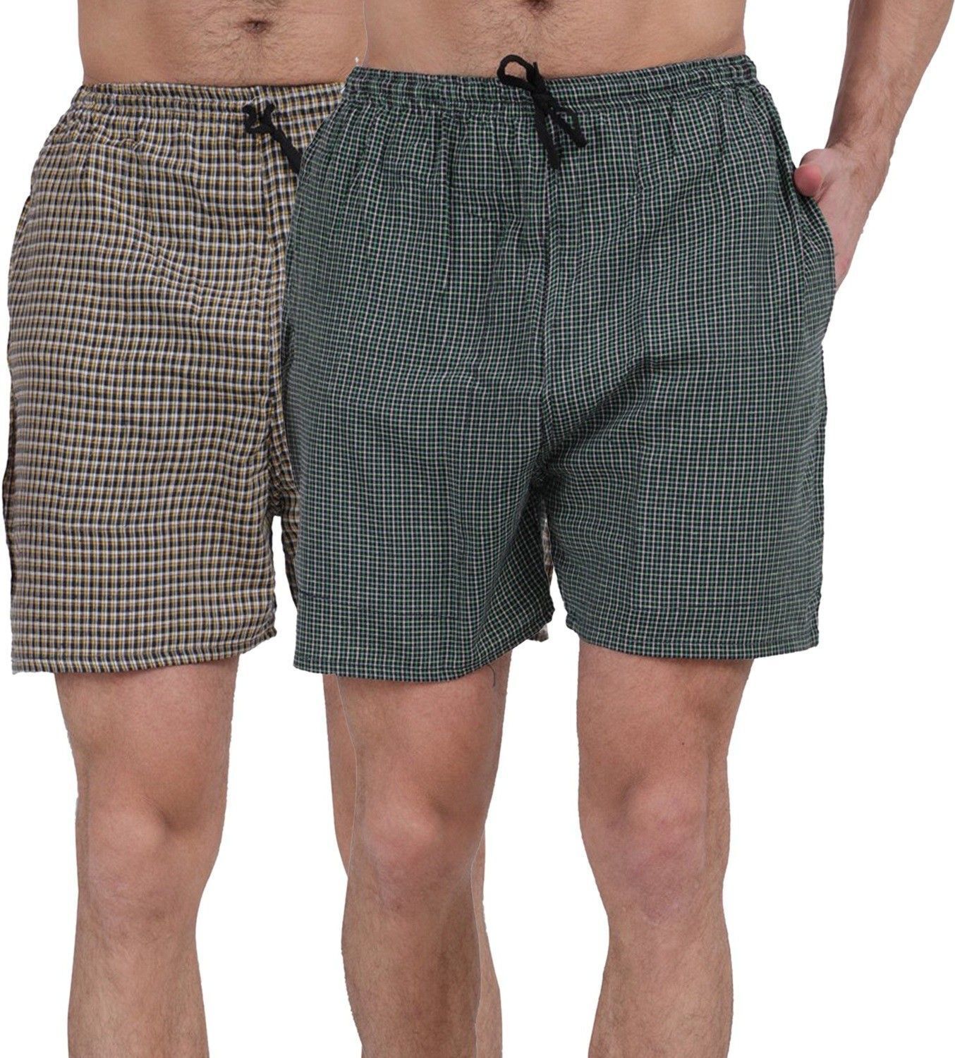 divasha ent trend Pack of 3 Checkered Men Boxer-picture-31