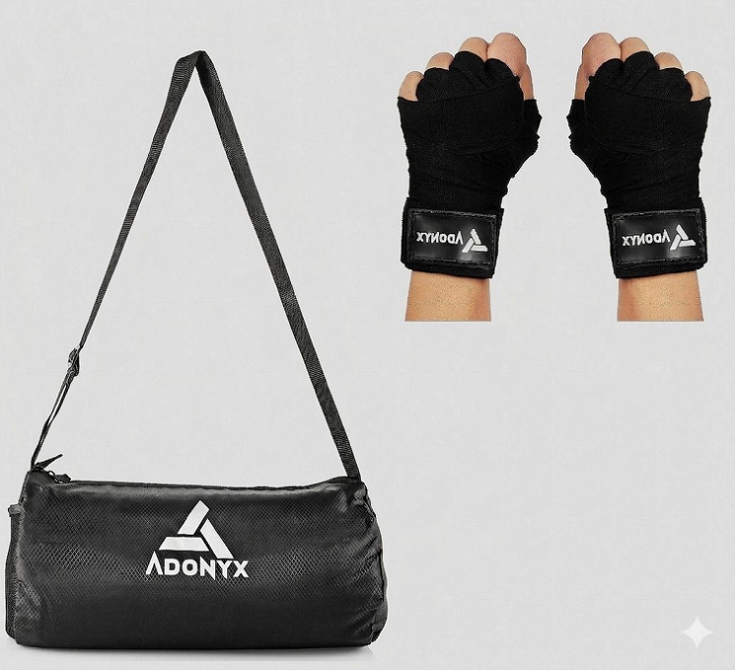 adonyx Hand Wraps for Boxing, MMA, & Muay Thai (1 Pair) with Matching Gym Bag Boxing Hand Wrap-picture-43