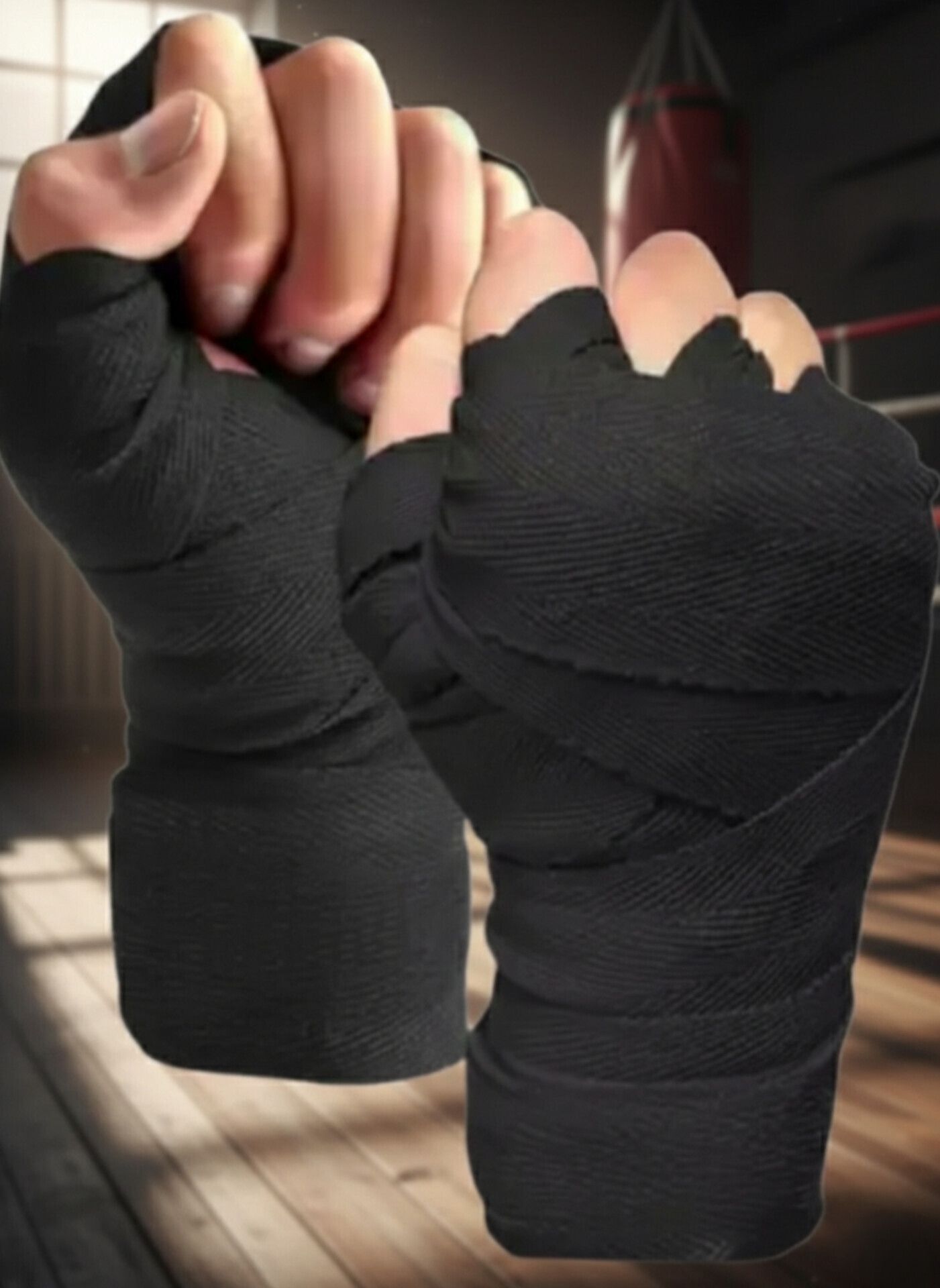jecky Black hand wraps Boxing Hand Wrap-picture-25