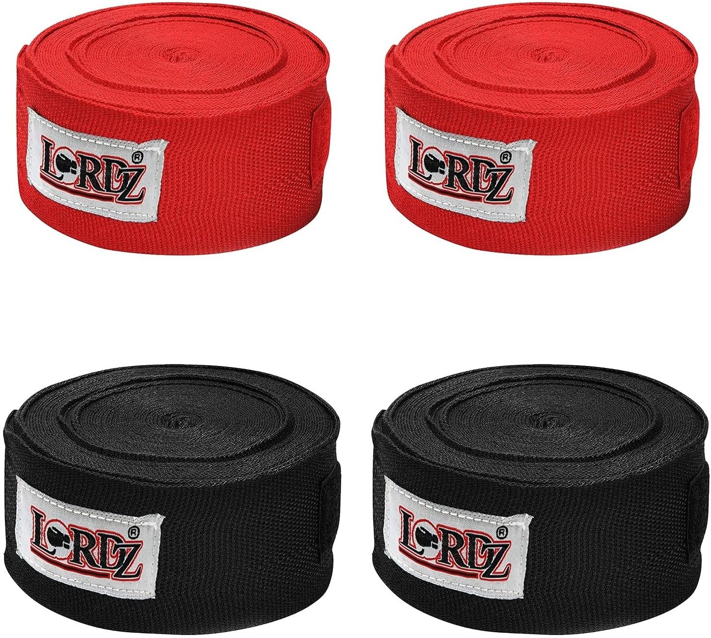 BOXING HAND WRAP BLACK AND RED COMBO Boxing Hand Wrap