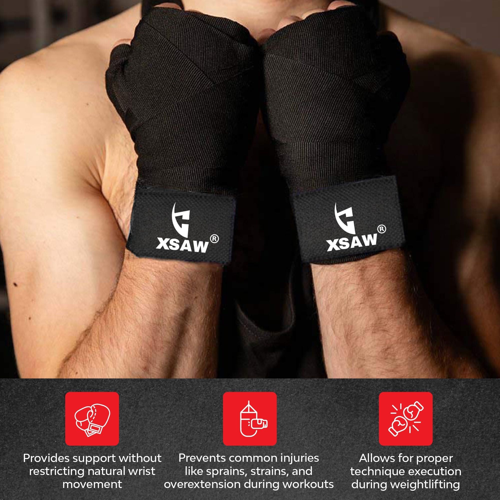 houseofcommon Boxing Hand Wraps 110 inch Cotton Boxing Hand Wrap-picture-12