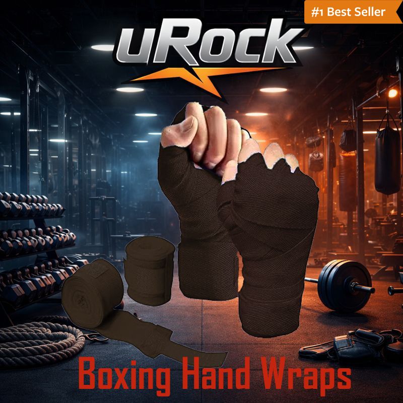 Black Stretchable Hand Wraps (1 Pair, 2.5m Length) for Men & Women Boxing Hand Wrap-image-3