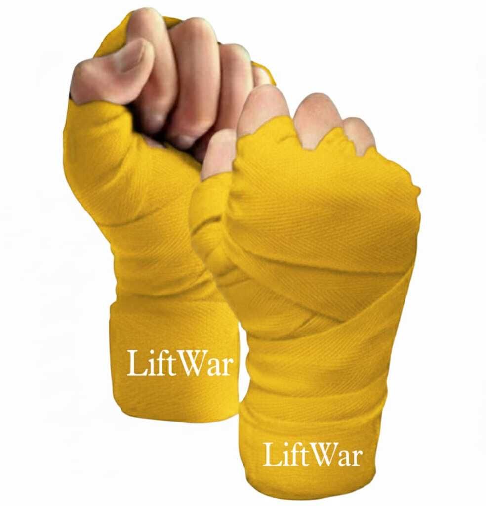 liftwar BOXING HAND WRAPS YELLOW Boxing Hand Wrap-picture-15