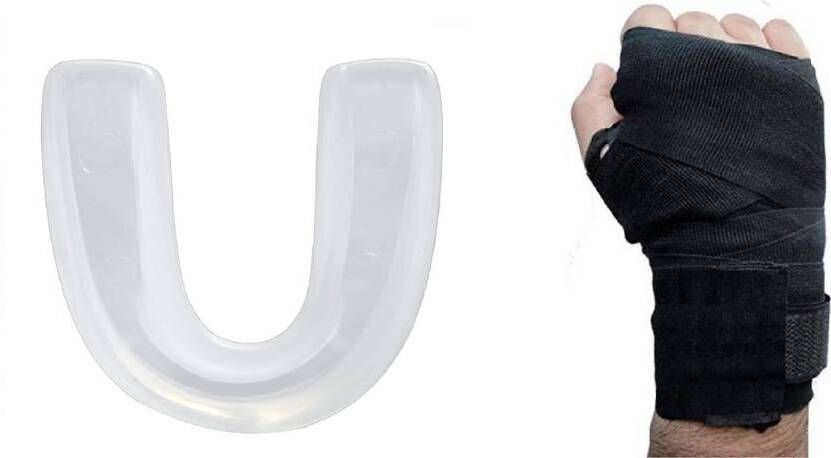 Boxing Hand Wrap+1 Mouth Guard | tretchable Hand Wrap Boxing Hand Wrap-image-18