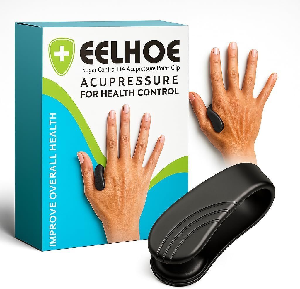 vulrian Acupressure Point Clip (2pc) for Headache, Migraine, Sugar Control Device(Black) Bp Monitor Adapter