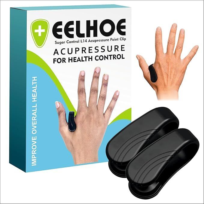 ZIVINI Sugar Control Acupressure Clip 02pc for Headache & Diabetes Relief Bp Monitor Adapter