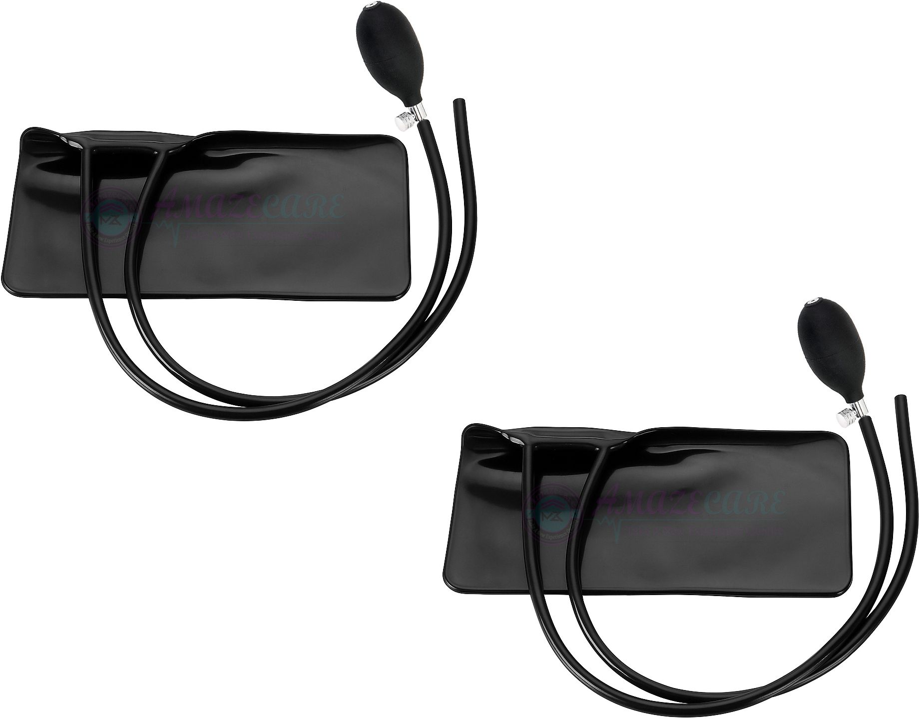 AMAZECARE Black BP Bladder Rubber Bag with Bulb & Valve (Set of 2) Bp Monitor Cuff-image-18