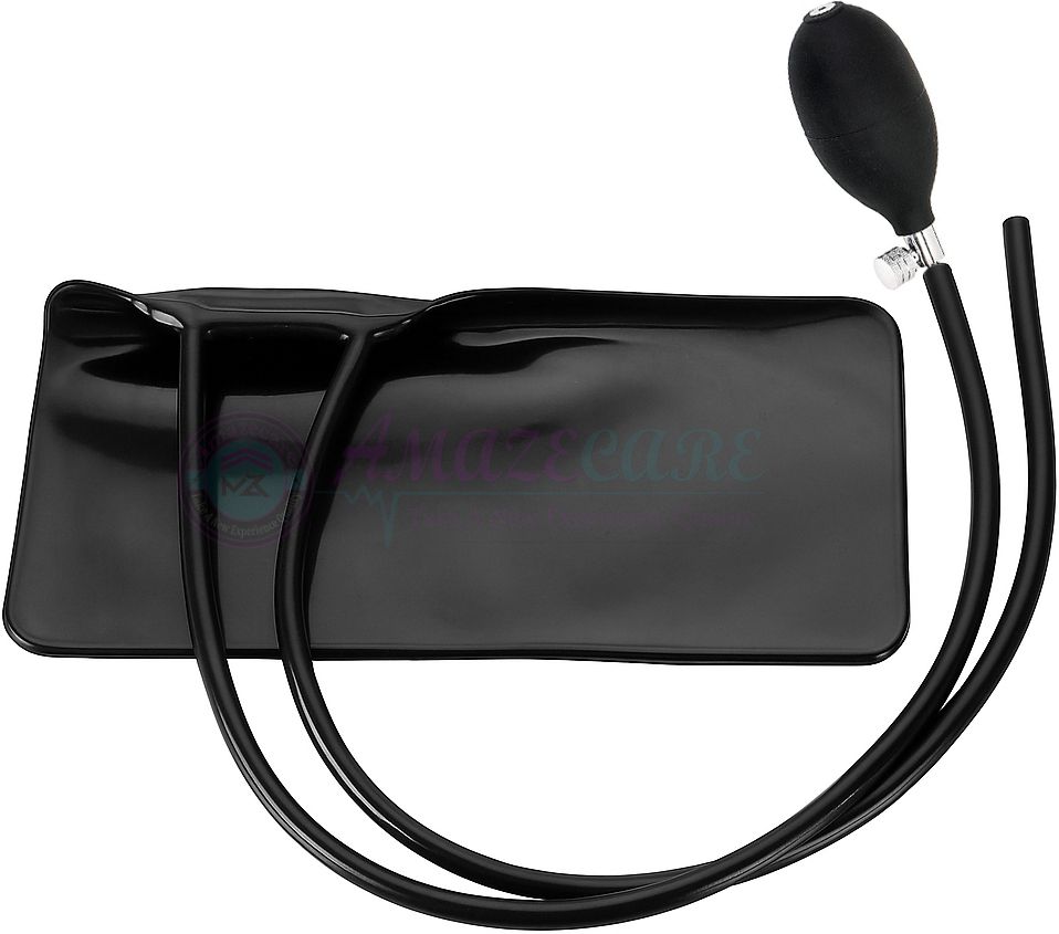 AMAZECARE BP Bladder Rubber Bag with Bulb and Valve B.P Deluxe Black Armlet Bp Monitor Cuff-image-23