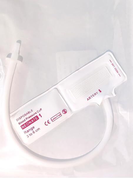 Alexera Disposable Nibp Cuff Neonatal Single Tube Size 1 White (3 TO 6 CM) Bp Monitor Cuff-image-6