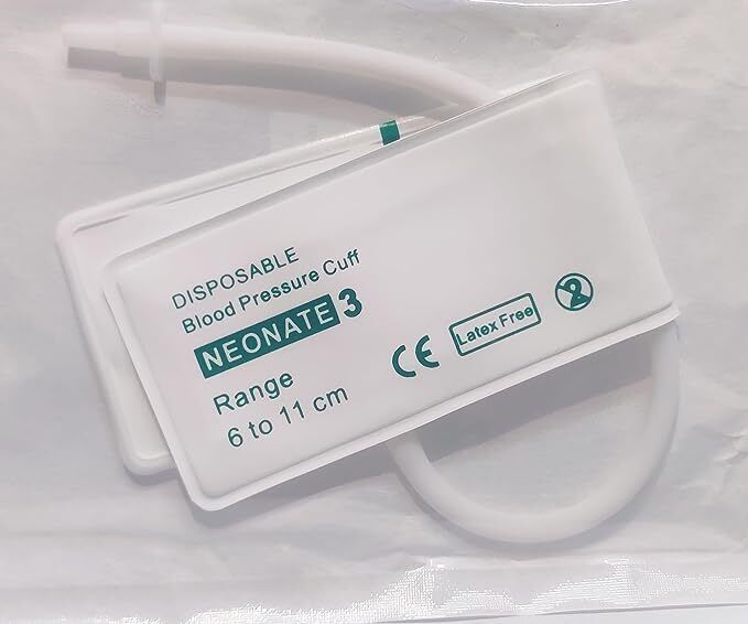 Alexera Disposable Nibp Cuff Neonatal Single Tube Size 3 White (06 TO 11CM) Bp Monitor Cuff-image-5