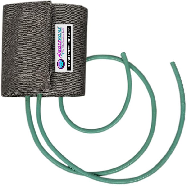 AMAZECARE Blood Pressure Cuff, BP Rubber Bag with Cloth Cuff Green Bp Monitor Cuff-image-24