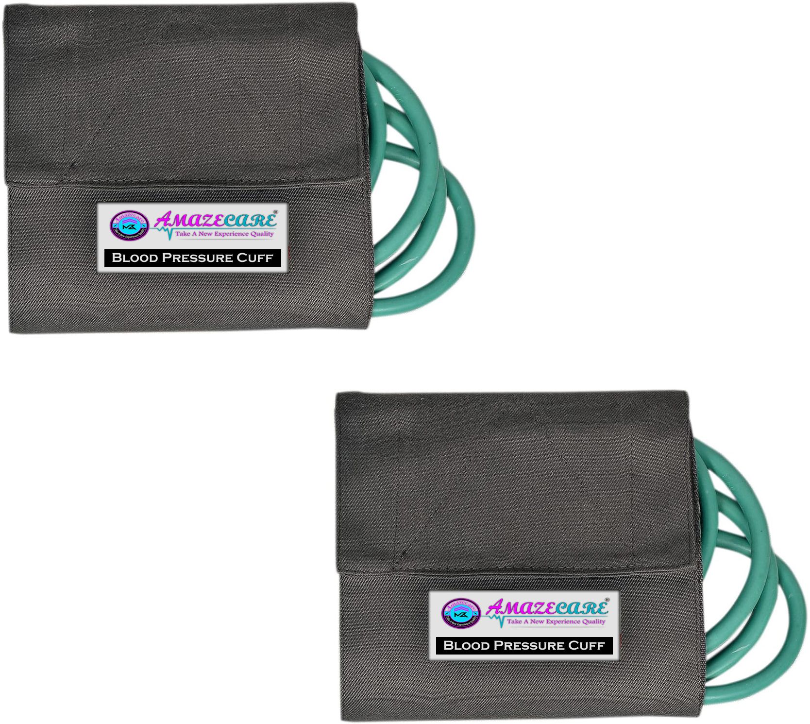 AMAZECARE Blood Pressure Cuff BP Bladder Rubber Bag with BP Cloth (Set of 2) Green Bladder Bp Monitor Cuff-image-47