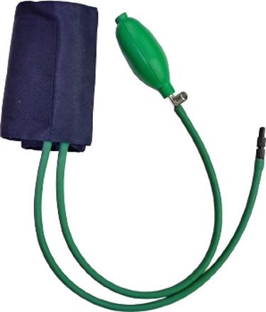 Microtone BP Cuff Blue with Green Bladder and Bulb Bp Monitor Cuff