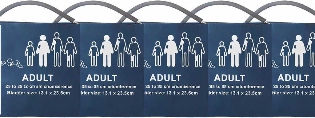 TREND UNITY Reusable NIBP Adult Arm Cuff with Single Tube Size 25-35 cm (Pack Of 5) Bp Monitor Cuff-image-40
