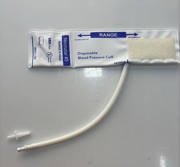 vsuremed Disposable Veterinary/Neonatal Cuff Single Tube with double connector size(8-15) Bp Monitor Cuff-image-8