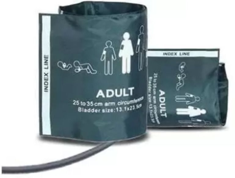 3S Reusable NIBP Adult Cuff-Single Tube Size25-35cm,Comptible with Monitor Set of 2 Bp Monitor Cuff-image-10