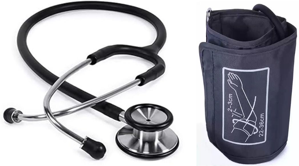 3S Adult Stethoscope with Digital Bp Cuff size 22-36cm Bp Monitor Cuff-image-8