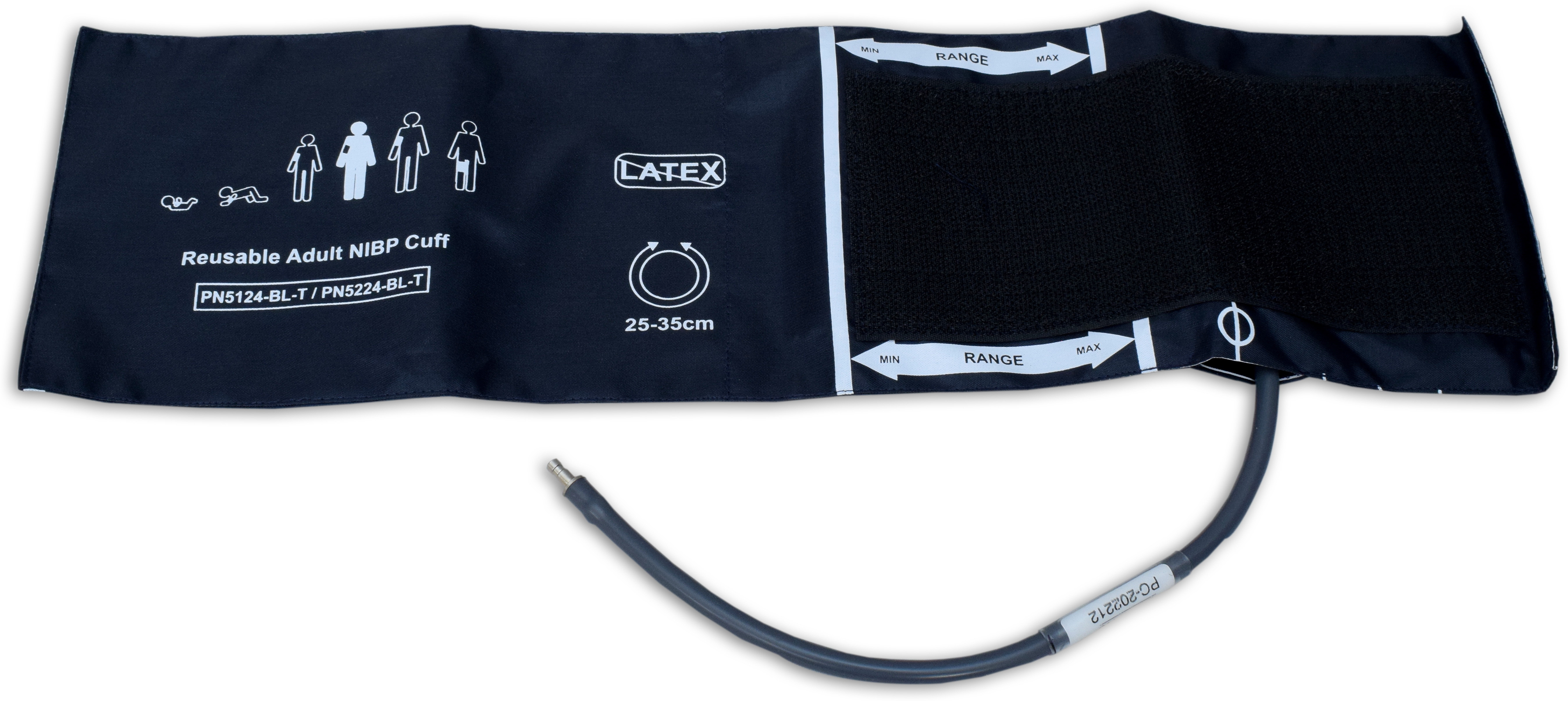 Alexera Reusable NIBP Pediatric Cuff With Single Tube Size 25-35Cm Compatible Monitor Bp Monitor Cuff image 1