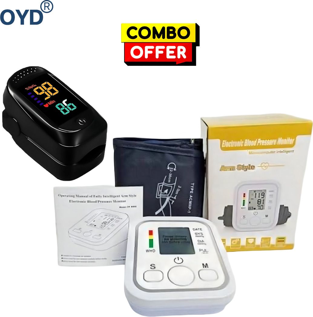 OYD Digital BP Monitor with A2 Oximeter and Large Backlight Display with voice feature and 3 colour back light Bp Monitor-image-19