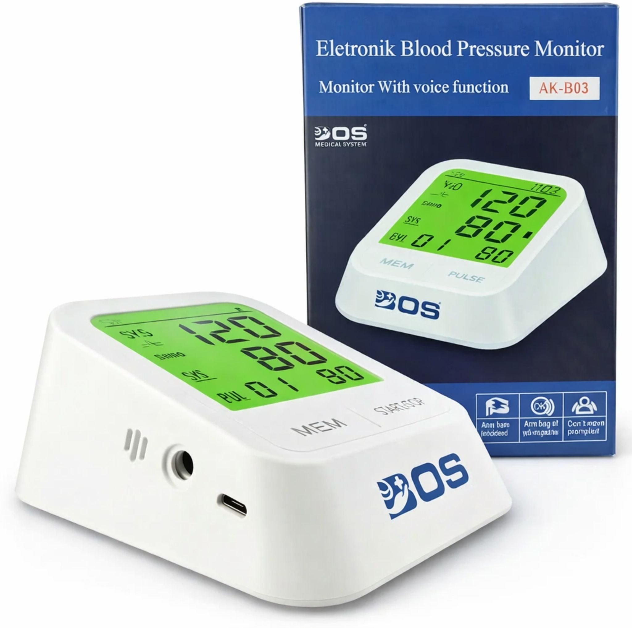 Bos Medicare Surgical Premium BP Monitor with Voice Guidance & Large LCD Display Premium BP Monitor with Voice Guidance & Large LCD Display Bp Monitor-image-23