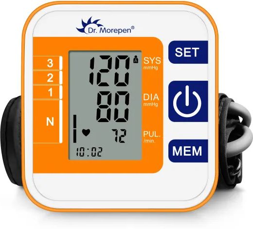 Dr. Morepen Blood Pressure Monitor with 4 Batteries BP-14 Bp Monitor