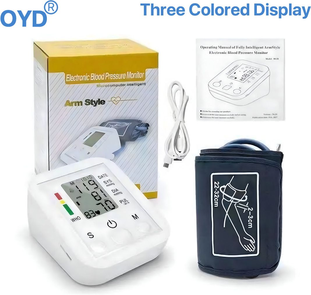 OYD Accurate Blood Pressure Monitor with Big Digital Display Colour Display With Voice Function Bp Monitor-image-6