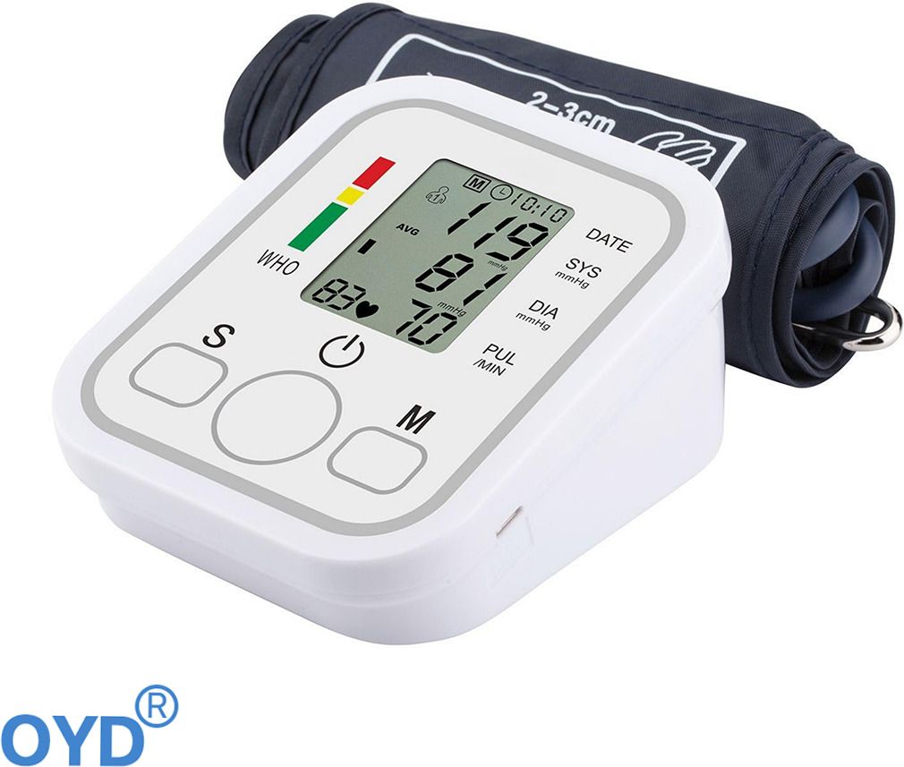 OYD Digital Blood Pressure Checking Machine with three colour back light yellow bp Bp Monitor-image-17