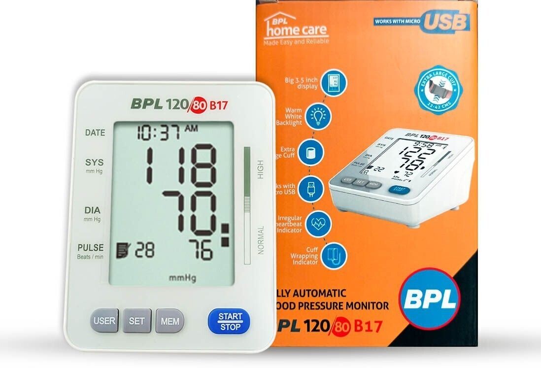 BPL 120/80 B17 Fully Automatic Digital Blood Pressure Monitor | Accurate BP Machine for Home Bp Monitor-image-20