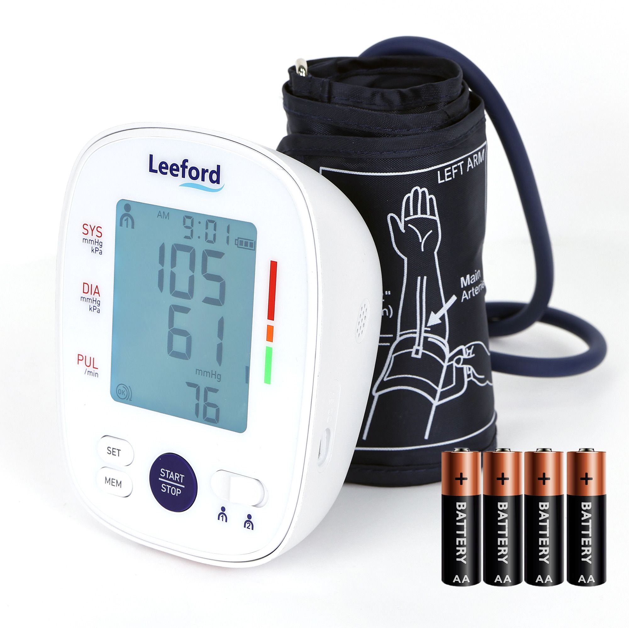 Leeford Digital Blood Pressure Monitor | Automatic, Portable, Large LCD Display Bp Monitor-picture-14