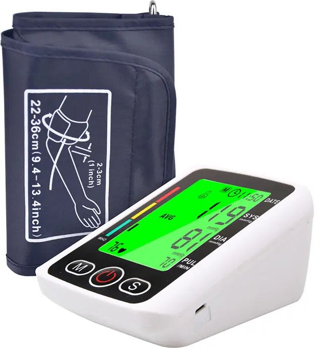 Aika Digital BP Monitor for Measuring Blood Pressure, Fully Automatic, Microcomputer Intelligent Technology, Large Display, Voice Broadcast, Pulse Detection - Bp Monitor-image-48