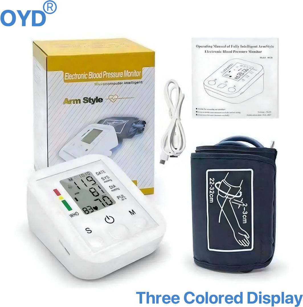 OYD Electronic BP Measuring Machine with Large LED Display Colour Display With Voice Function Bp Monitor-image-42