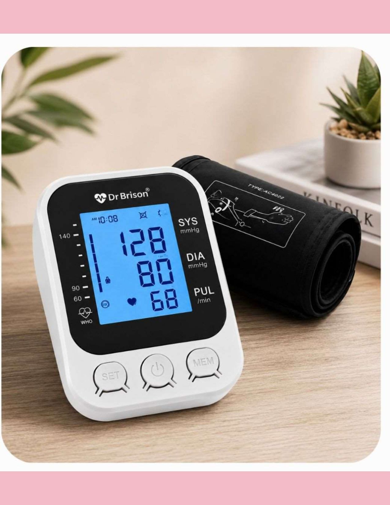 Dr Brison BP_Monitor_M-2 Digital BP Monitor,LCD Display, Heart Rate Detection & Memory Function Bp Monitor-image-23