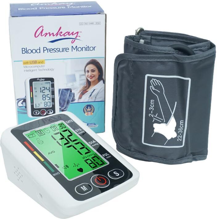AMKAY Automatic Digital Blood Pressure Monitor with USB Port & Large Display Bp Monitor-picture-10