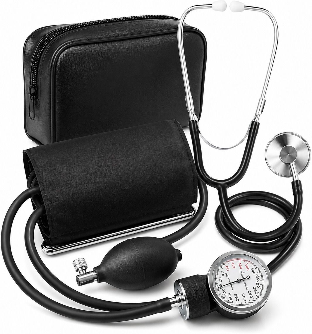 Balson Manual Blood Pressure Monitor Set with Stethoscope & Carry Case Sphygmomanometer Kit, Easy-to-Read Gauge, Adjustable Arm Cuff for Home Bp Monitor-image-12
