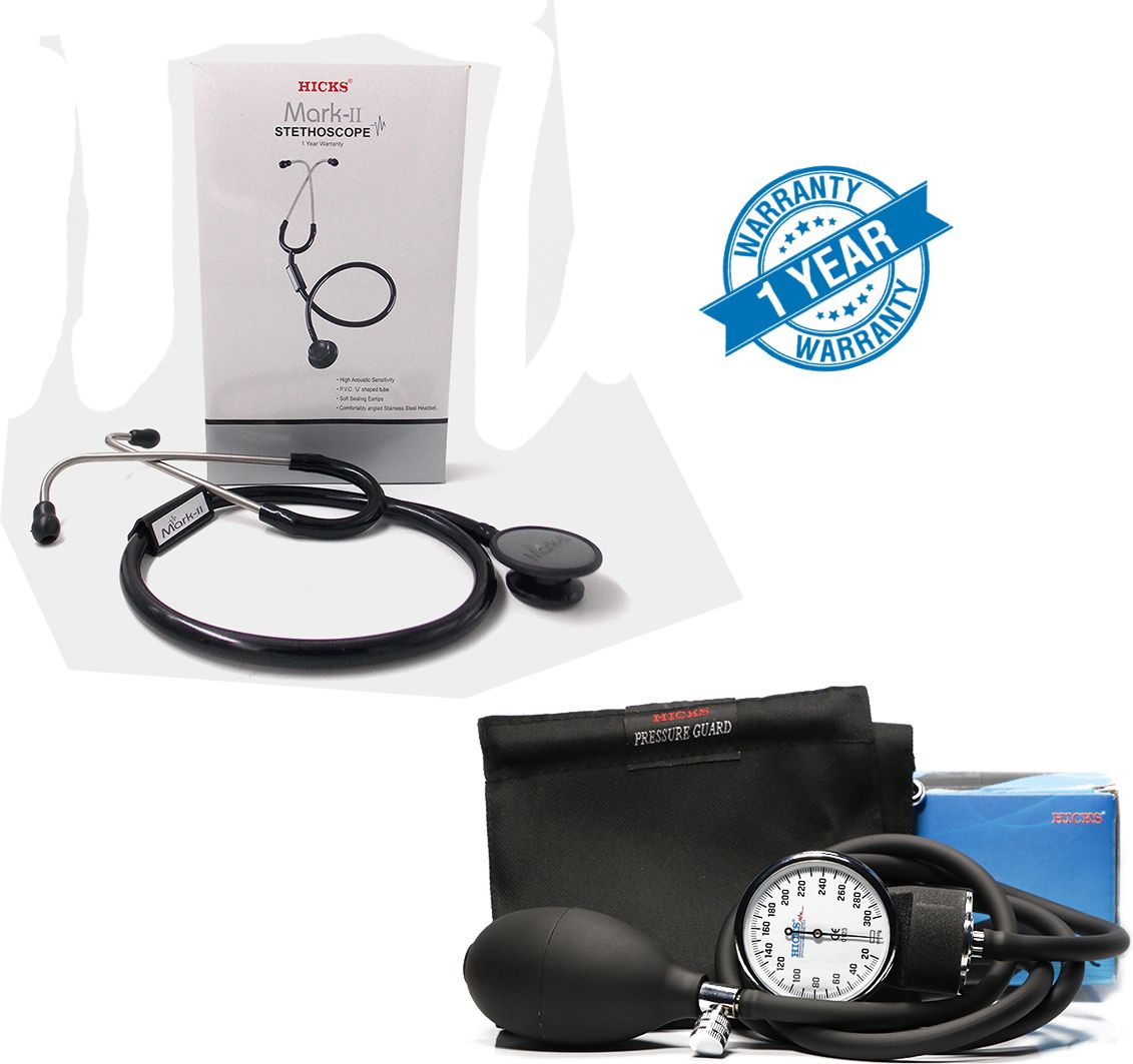 Hicks Pressure Guard Sphygmomanometer with free stethoscope Bp Monitor-image-10