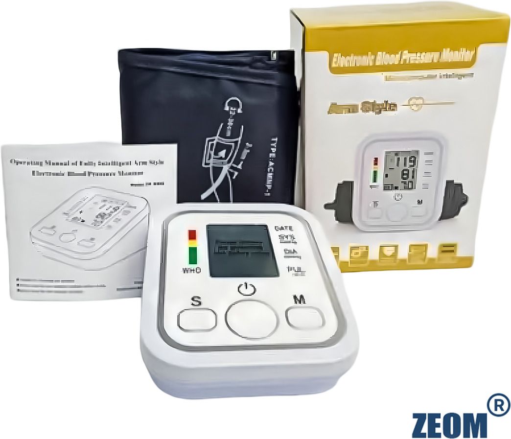 Zeom Digital Electronic BP Monitor, Upper Arm Cuff, LCD Display WHO Indicator_ Bp Monitor-picture-39
