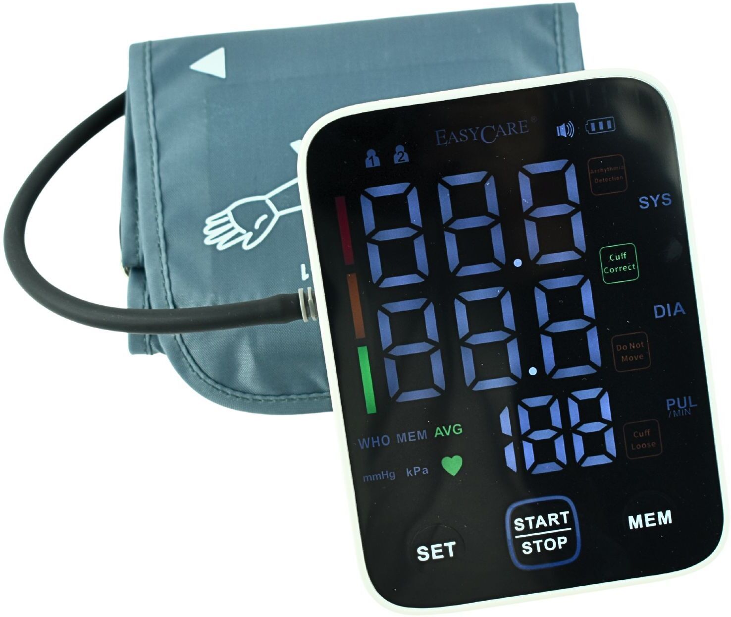 Dishan EC 9013 Digital Blood Pressure Monitor Big LED Display Hypertension Control Bp Monitor-image-21