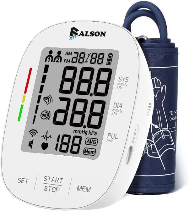 Balson Digital Blood Pressure Monitor Machine for Home Use | Upper Arm BP Monitor with Large Display, 2 Users x 120 Memory, Dual Power Mode (1 Year Warranty) Bp Monitor-image-19