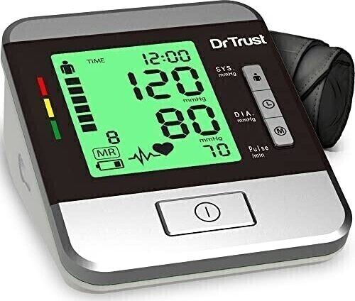 Dr Trust Goldline with Talking Guidance and 3 Color Hypertension Alert LCD indicator and Power Adapter Included Blood Pressure Monitor USA Bp Monitor Bp Monitor-image-43