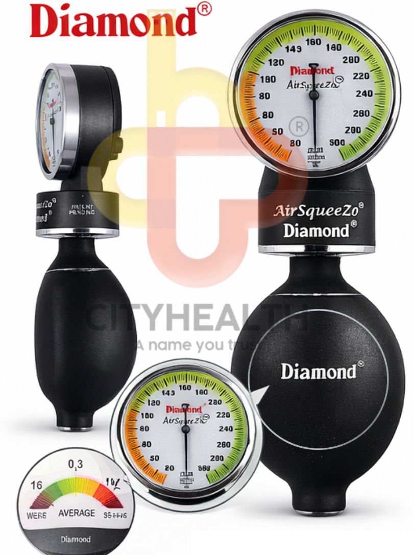 Cityhealth Diamond AZ001 Air SqueeeZo Pinch Strength Evaluation Comparator Bp Monitor-image-49